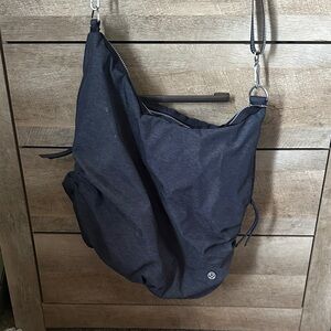 Lululemon Navy Blue Slouchy Messenger Bag